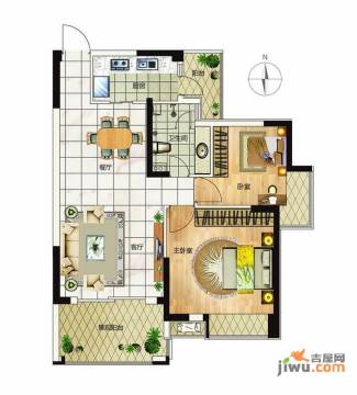 烟台祥隆万象城户型图-房型图-平面图-吉屋网