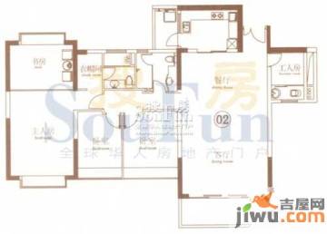 恒大御景半岛高层洋房43,44号楼02户型5室2厅2卫1厨