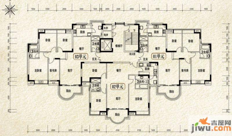 佛山合生君景湾合生君景湾君锦庭2栋户型图_首付金额