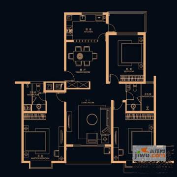 昆山君悦豪庭户型图-房型图-平面图-吉屋网