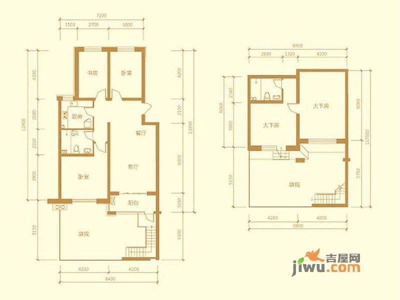 兴龙生态谷3室2厅1卫111.5㎡户型图