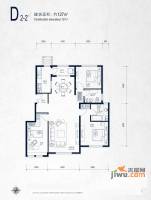 北京城建徜徉集3室2厅2卫127㎡户型图