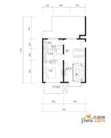 中国铁建青秀城1室2厅1卫70.1㎡户型图