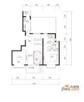 中国铁建青秀城3室2厅2卫98.6㎡户型图