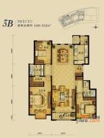 融科钧廷3室2厅2卫160㎡户型图