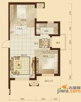 万年花城濠景2室2厅1卫90㎡户型图