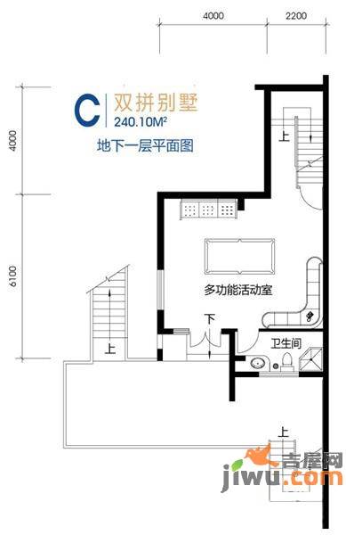 鸥洲普通住宅240.1㎡户型图