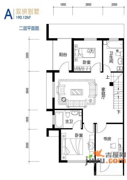 鸥洲普通住宅190.1㎡户型图