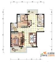 水色时光花园2室2厅1卫户型图