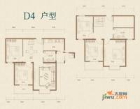 水色时光花园5室2厅2卫户型图