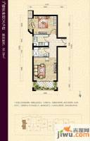 中海紫御公馆1室1厅1卫58.4㎡户型图