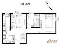 建工双合家园2室1厅1卫户型图