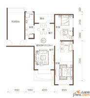 富力丹麦小镇(别墅、花园洋房)2室2厅2卫125㎡户型图