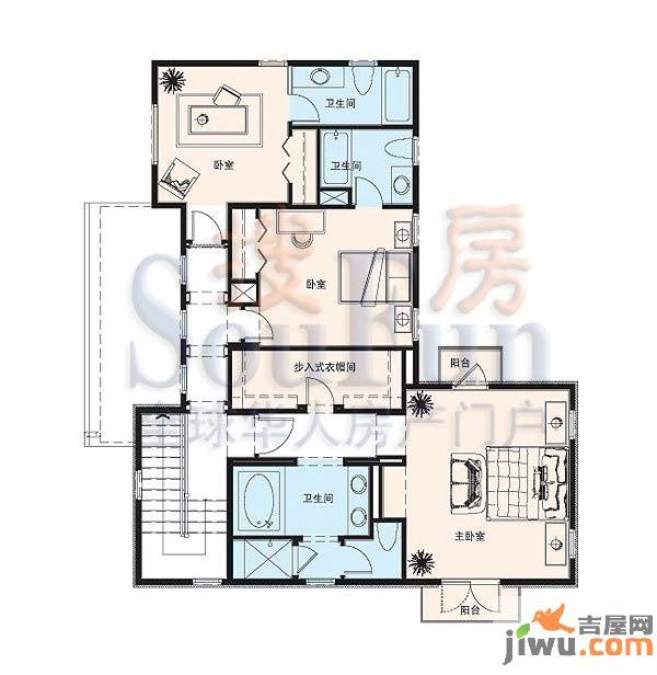 纳帕尔湾3室0厅2卫户型图