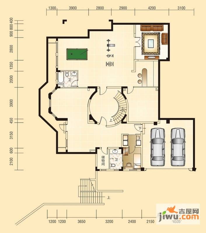 绿茵温莎堡五期6室3厅6卫620㎡户型图