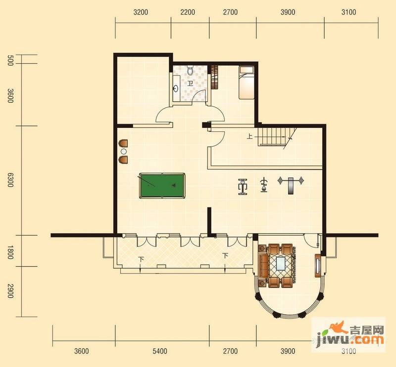 绿茵温莎堡五期4室2厅5卫425㎡户型图