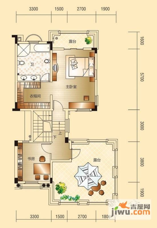 绿茵温莎堡五期5室3厅4卫406.3㎡户型图