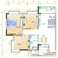 城蕊首府3室2厅1卫98㎡户型图
