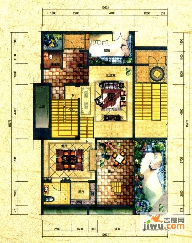 葡萄庄园4室4厅4卫227㎡户型图