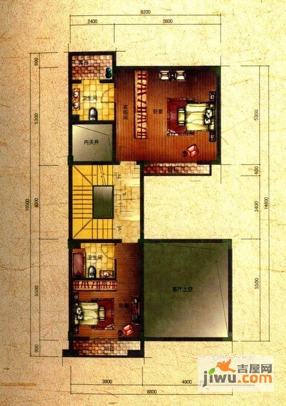 葡萄庄园4室3厅4卫285㎡户型图