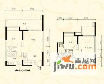 新世纪星城三期3室2厅2卫97㎡户型图