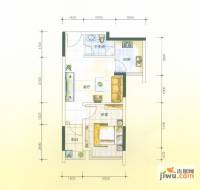 誉轩1室1厅1卫44.9㎡户型图