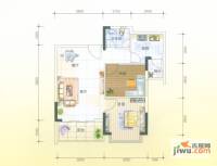 誉轩2室2厅1卫63.7㎡户型图