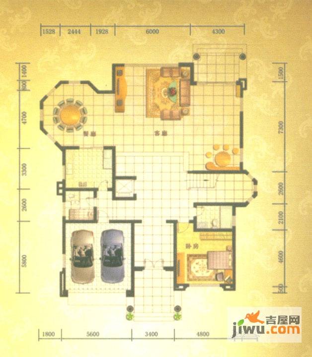 金湾领海独墅7室5厅4卫655.1㎡户型图