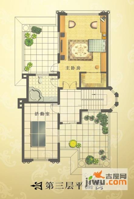 金湾领海独墅5室3厅4卫374.3㎡户型图