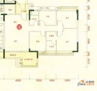 时富城东世家4室2厅2卫122.3㎡户型图