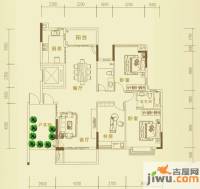 华建半岛豪庭3室2厅2卫133㎡户型图