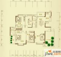 华建半岛豪庭4室2厅3卫180㎡户型图