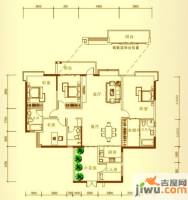 华建半岛豪庭4室2厅3卫176㎡户型图