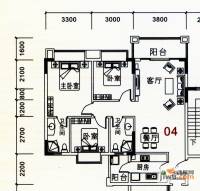 阳光粤港二期3室2厅2卫95.2㎡户型图
