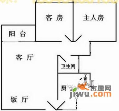 东骏朗晴居2室2厅2卫户型图