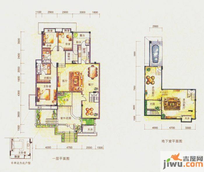 中惠珺庭3室2厅2卫152㎡户型图