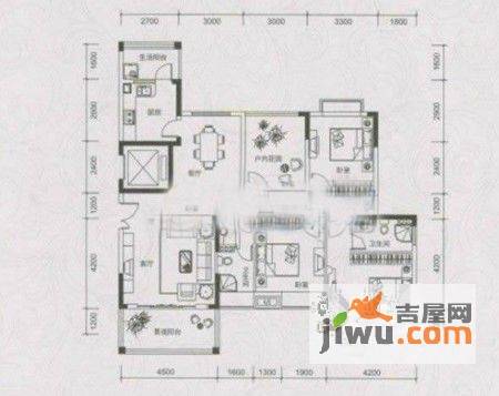 丰泽园3室2厅0卫户型图