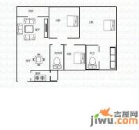 卓越蔚蓝城邦二期3室2厅2卫115㎡户型图