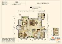 森林湖兰溪谷4室2厅4卫335㎡户型图