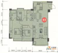 宝乐园3室2厅2卫95.3㎡户型图