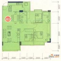 宝乐园3室2厅2卫104.7㎡户型图