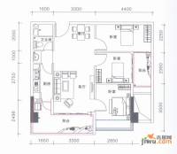 鹏达御西湖3室2厅1卫85㎡户型图