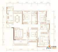 惠东国际新城4室2厅2卫143.6㎡户型图