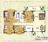 园洲中心花园4室2厅2卫153㎡户型图