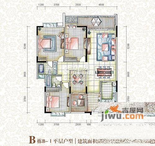 金山湖国墅园普通住宅177.8㎡户型图