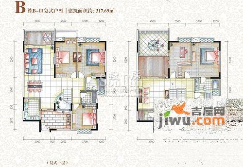 金山湖国墅园普通住宅317.7㎡户型图