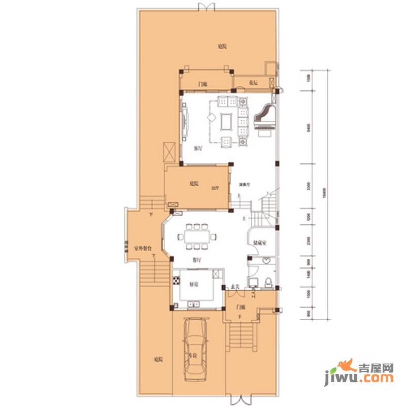 光耀城4室3厅4卫287.2㎡户型图