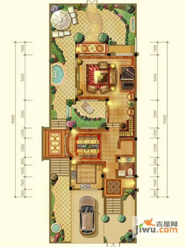 光耀城4室3厅4卫287.2㎡户型图