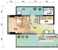 爱顿第3季花园1室1厅1卫40.9㎡户型图