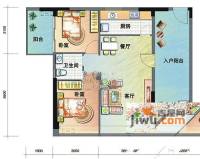 爱顿第3季花园2室2厅1卫68.2㎡户型图